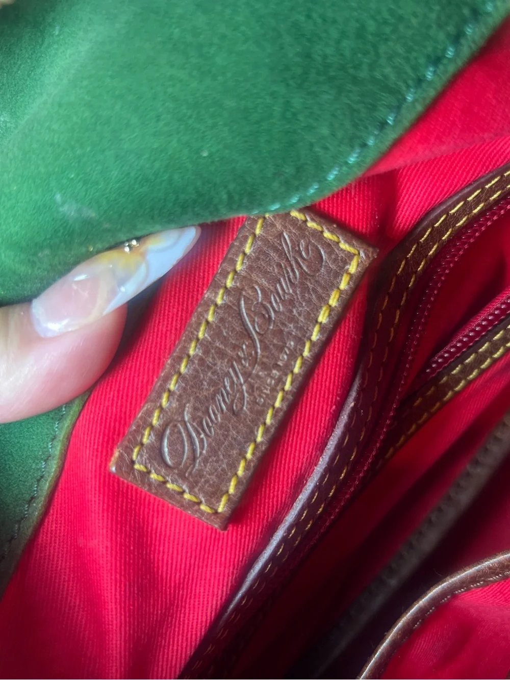 Dooney & Bourke Brown Leather Satchel